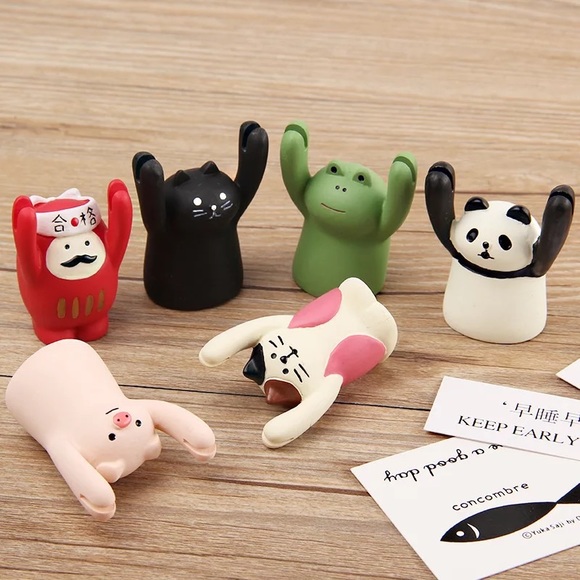 Cartoon Panda Black Cat Memo Clip Card Holder Photo Stand Decoration Organizer - Picture 3 of 9